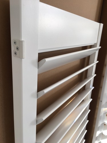 White plantation shutters - white,