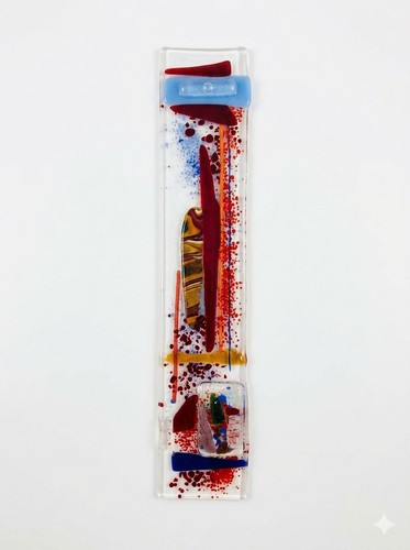 Vintage fused art glass - fused, wall