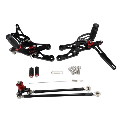 Black rear sets footpegs - rear,