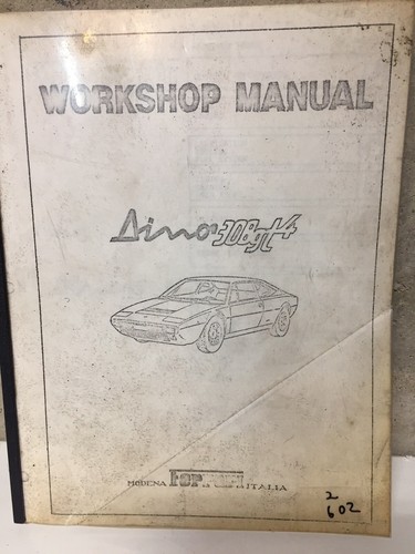 Ferrari dino 308 gt4 workshop - ferrari,