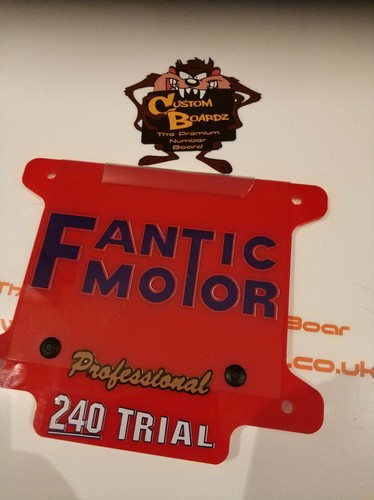 Trials front number board - number,