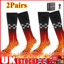 Electric Heated Socks Rechargeable 5V 5000mAh Battery Unisex Winter Foot Warmer