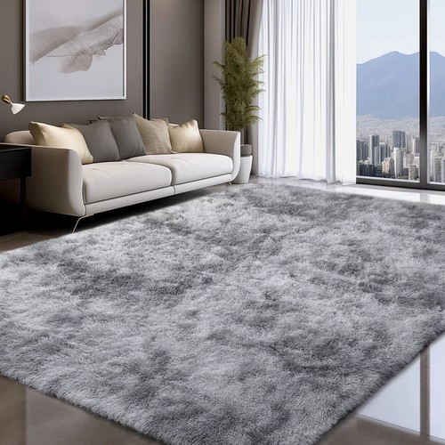 Fluffy rugs anti slip large - fluffy,