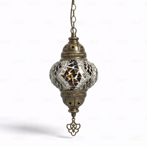 Clear turkish mosaic pendant - mosaic,