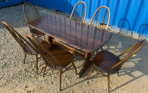 Vintage ercol dining table 6 - dining,