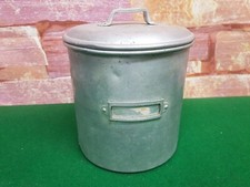 VINTAGE FLOUR, RICE, FOOD BIN TIN CONTAINER STORAGE.