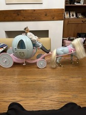 Vintage Barbie Cinderella & Prince Charming Carriage Set with Accessories