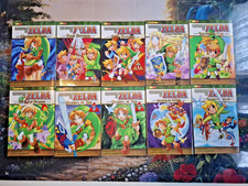 zelda manga 10 books 8 stories ocerina of time 1-2 and four swords 1-2