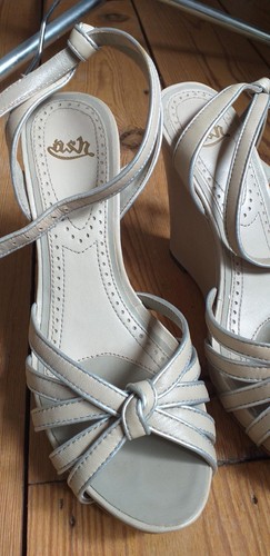 Ash italian leather - ash, wedge