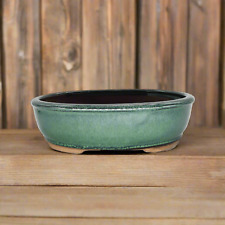 26cm Glazed Bonsai Pot | Oval