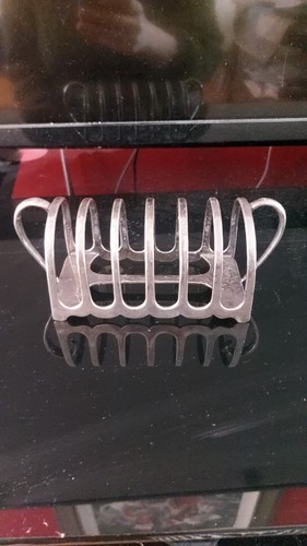 Silver plated toast rack - plated,