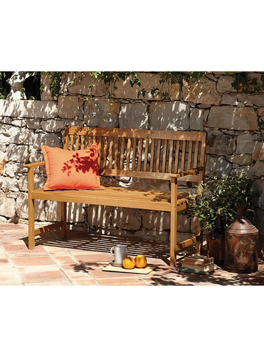 Seat eucalyptus hardwood - 2-seat,