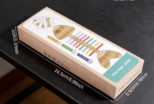 Montessori fishbone sorting - montessori,