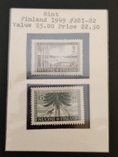 Finland 281-282 Michel 368-369. World Forestry Congress, 1949 Sawmill, Pine. 