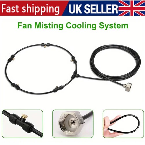 Outdoor misting fan kit for - misting,