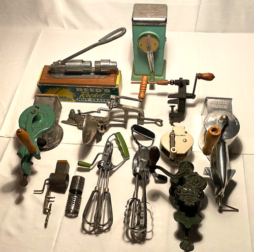 Antique vintage hand - vintage, hand-crank