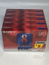 5x Sony Video8 MP 90 Mins Camcorder Video Tape NEW & Sealed P5-90MP3