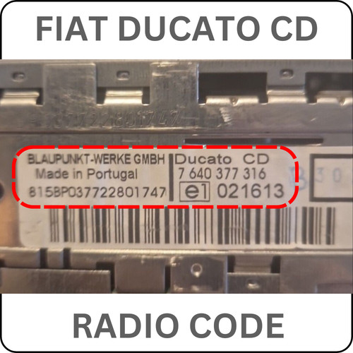 Unlock code for fiat - unlock,