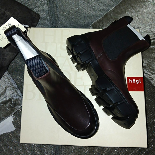 Högl chocplum leather chelsea - högl,