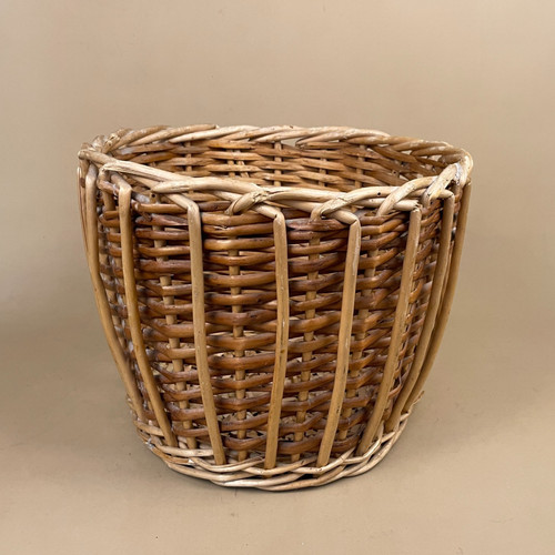 Bamboo basket bin planter - basket,