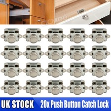 Push Button Catch Lock Door Cupboard Cabinet Drawer Campervan Pop Up Latch Knob