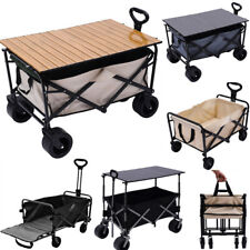 Foldable Collapsible Camping Outdoor Garden Trolley Cart Wagon Truck Wheelbarrow