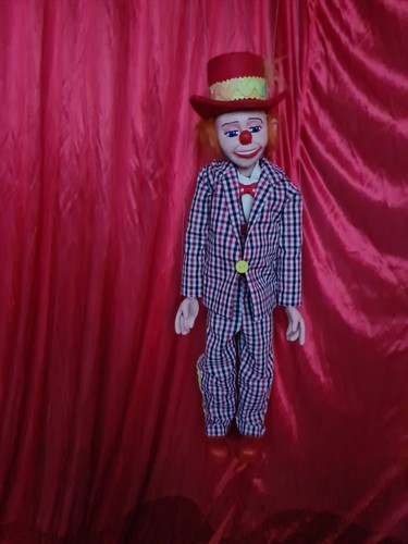 Marionette string puppet clown - string,