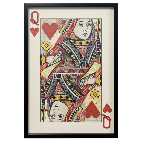 Queen hearts collage wall - collage,