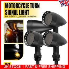 4x Universal Motorycle LED Bullet Turn Signal Lights Indicator DRL Blinker Lamp