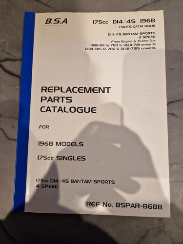 Bsa bantam reprinted - bsa,