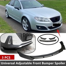 Universal For Seat Exeo 2009-2013 Front Bumper Spoiler Splitter Lip Gloss Black