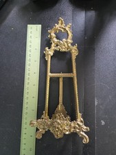 Brass vintage ornate easel - vintage,