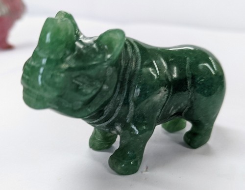 Rhino hand carved gemstone - hand,