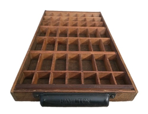 Antique hamilton printers type - hamilton,