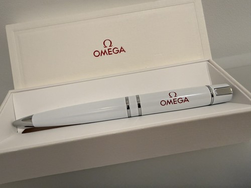 Omega white ballpoint - ballpoint, pen