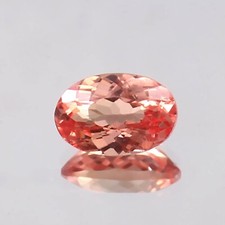 AAA 1.85 Ct Natural BiColor Ceylon Padparadscha Sapphire Loose Oval Gemstone Cut