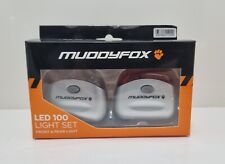 MUDDY FOX Mountain Bike Carrera Bicycle LED Torch Front Rear Lamp Set Battery