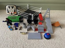 WWE Wrestling Ring With Job Lot Accessories Ladder Steps Belt