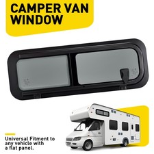 Left Universal Fits Camper Van Sliding Opening Window Dark Tint Glass 800x270mm