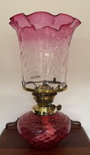 Large Cranberry Oil Lamp Font