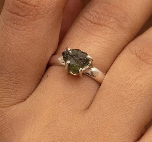 Raw moldavite gemstone - raw,