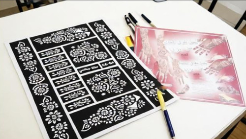 Sheet india arabic henna - sheet, india/arabic