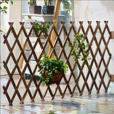 1.8m Garden Wooden Trellis Expanding Climbing Plant Flower Support Heavy Duty