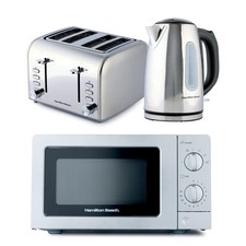 Kettle, Toaster and Microwave Set, Rise Collection by Hamilton Beach