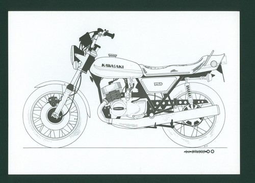 Kawasaki 750 b w - kawasaki,