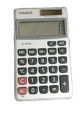 Casio SL-300SV Wallet Style Pocket Calculator 8 Digit Display (Working)