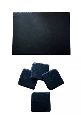 Slate placemats x4 - &,