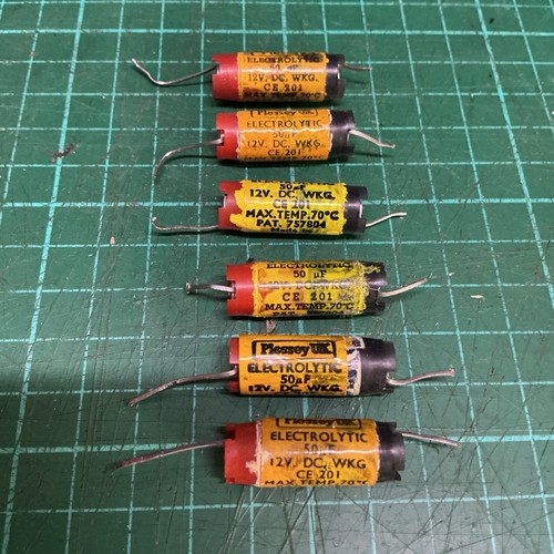 Vintage plessey 50uf 12v - vintage,