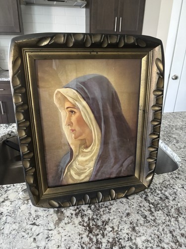 Vintage framed print mary - framed,