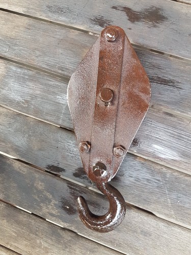 Vintage block and tackle - block,